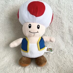 Nintendo Super Mario Bros Toad Mushroom 11" Stuffed Plush Toy Doll